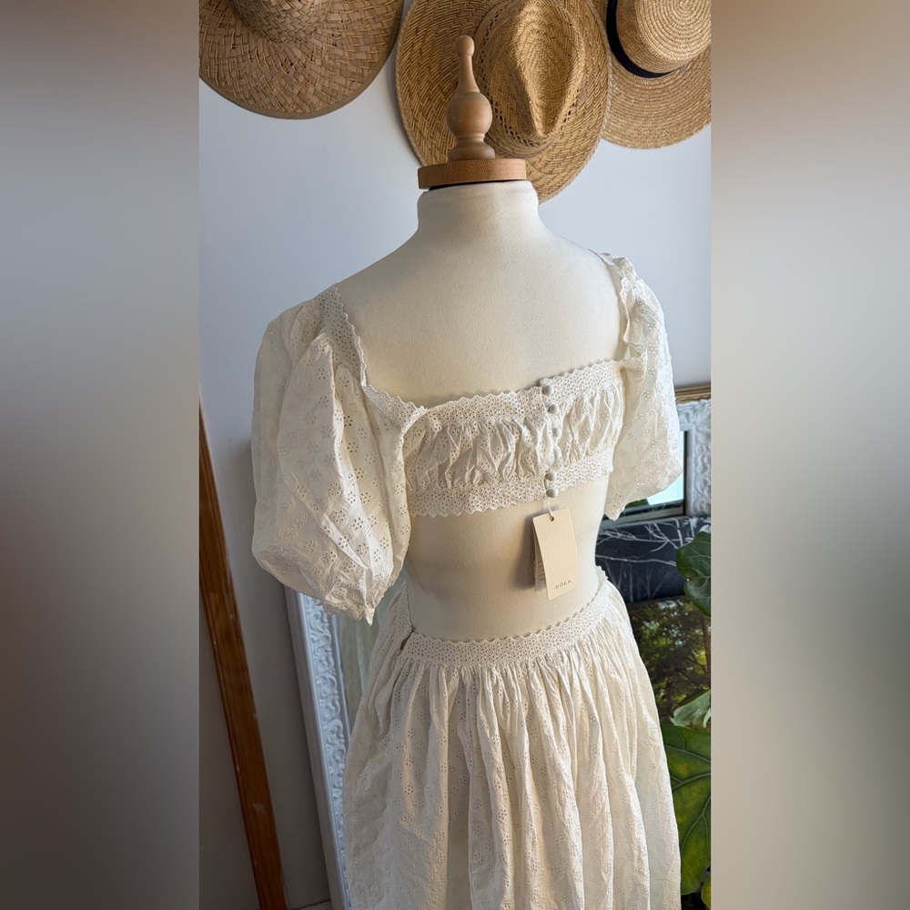 DÔEN Ravenna Dress in Salt - NWT - Size Medium cottagecore spring summer - Picture 5 of 12